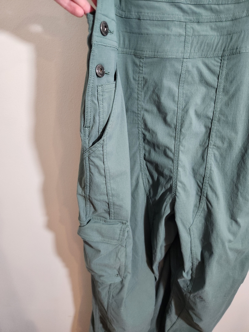 Duluth Trading Co Green Women's Gardening Heritage Overalls XL 33" Utility - Picture 4 of 11